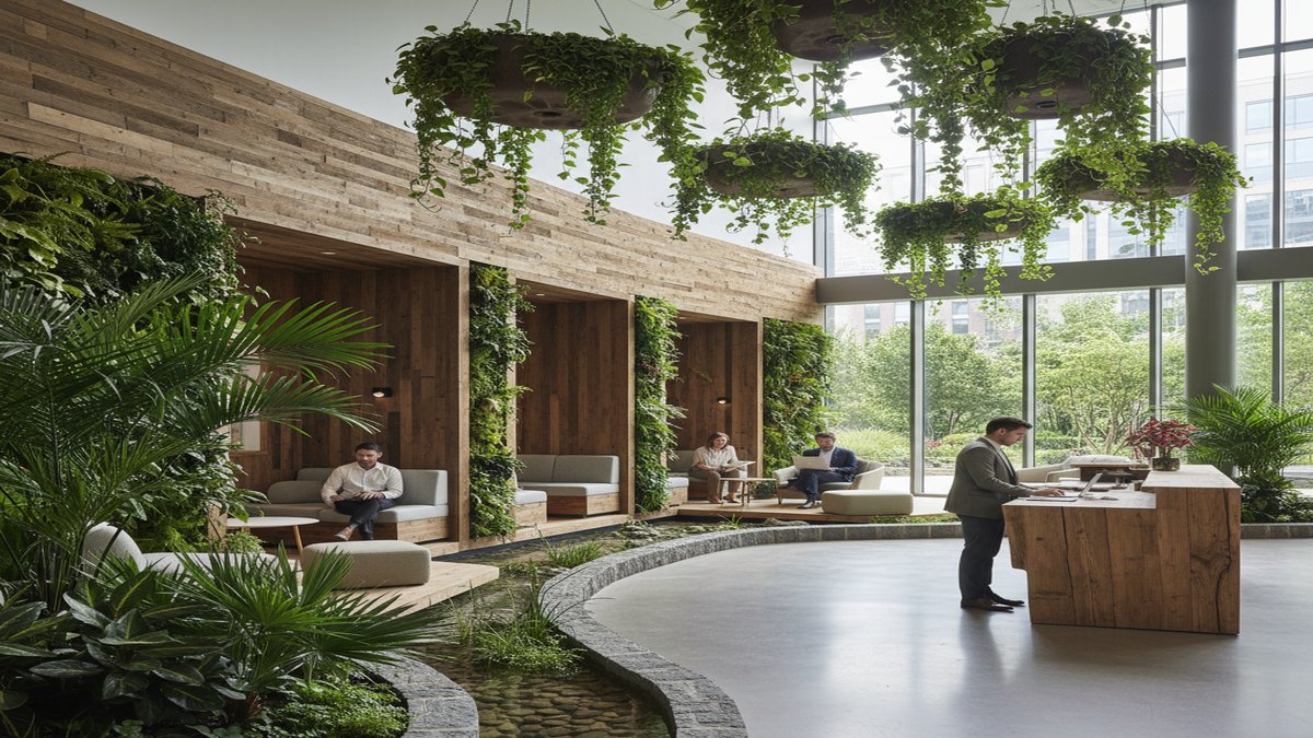 Le 'biophilic design' : le vegetal comme élément structurant