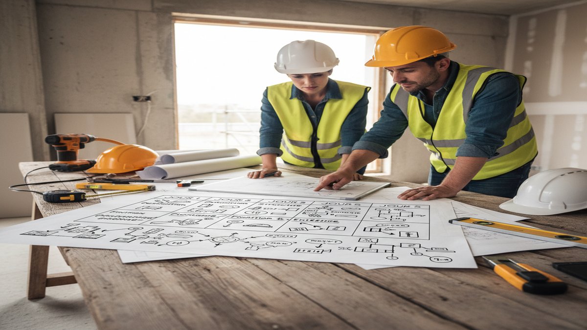 Planning type d'une rénovation en 5 jours