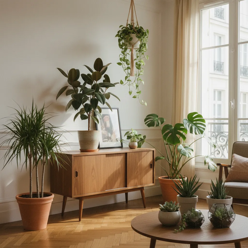 Varier les hauteurs et les textures crée un coin végétal dynamique même dans un petit espace