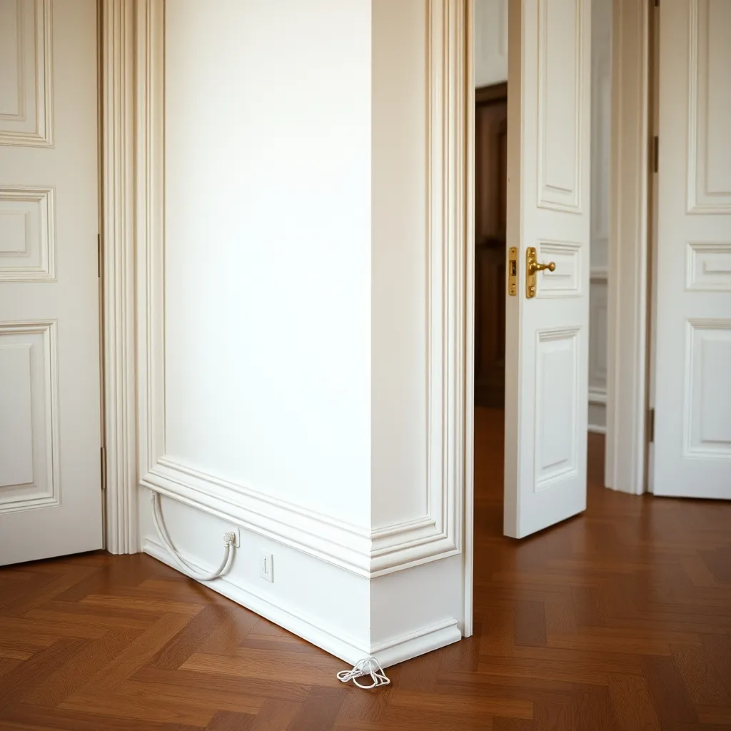 Des goulottes décoratives permettent de rénover l'électricité sans casser les murs