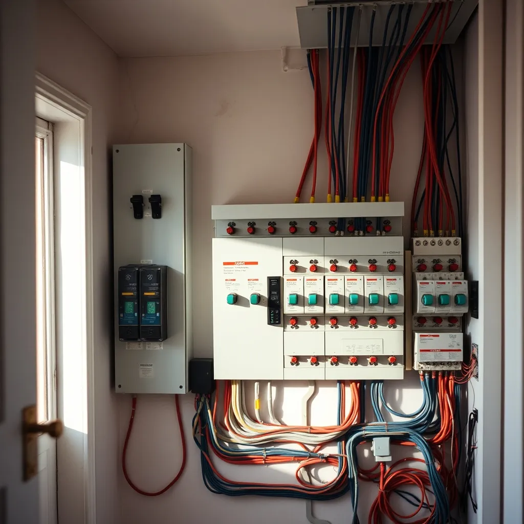 Un tableau électrique neuf conforme à la norme NF C 15-100 avec réserve de modules