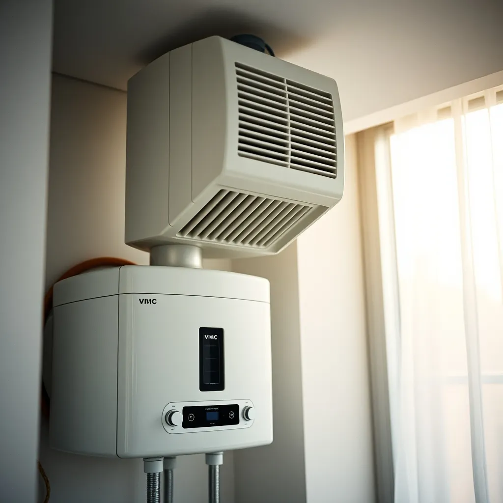 Raccordement du chauffe-eau thermodynamique au réseau de VMC existant de l'appartement